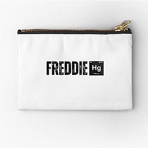 freddie mercury funny illustration with mercury element  Zipper Pouch