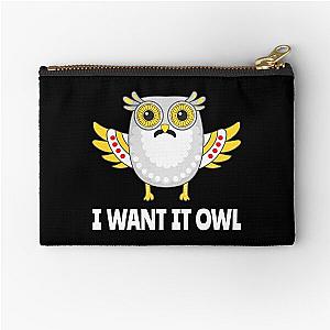 Freddie Mercury Owl Parody Zipper Pouch