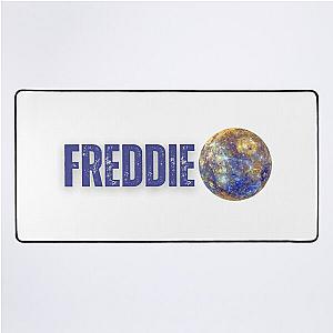 freddie mercury funny illustration with mercury planet  Desk Mat