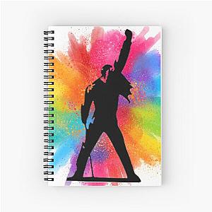 Freddie Mercury pride Spiral Notebook