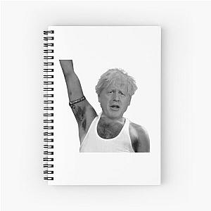 Boris Johnson as Freddie Mercury Spiral Notebook