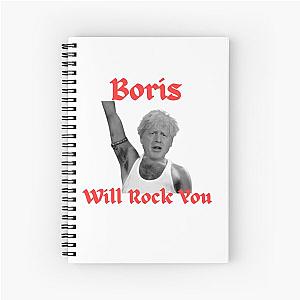 Boris Johnson as Freddie Mercury Spiral Notebook