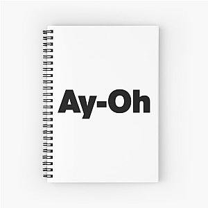 AyOh  Live Aid Queen Freddie Mercury  Black Spiral Notebook