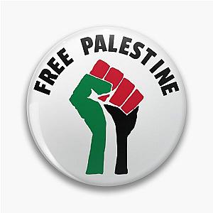 Free Palestine Raised Fist Pin