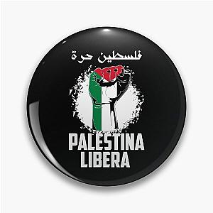 Free Palestine Flag, Arabic Gaza Palestinian Pin