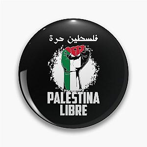 Free Palestine Flag, Arabic Gaza Palestinian Pin