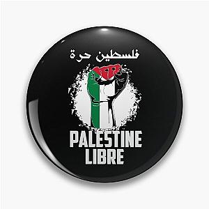 Free Palestine Flag, Arabic Gaza Palestinian Pin