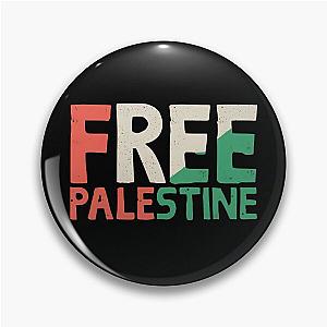 Free Palestine Distorted Pin