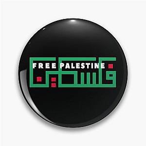 FREE Palestine Arabic Calligraphy Pin