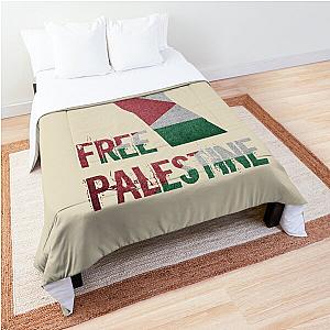 Free Palestina Palestine support falastine palestinian flag Comforter