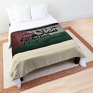 Free Palestina Palestine support falastine palestinian flag Comforter