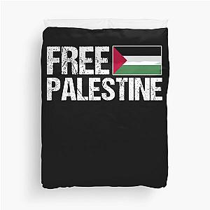 Freedom Palestine Free Palestine Palestinian Flag Duvet Cover