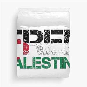 Free Palestina simple design Duvet Cover