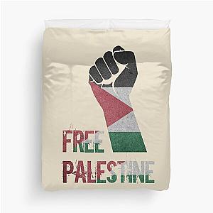 Free Palestina Palestine support falastine palestinian flag Duvet Cover