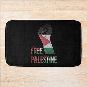 Free Palestina Palestine support falastine palestinian flag Bath Mat