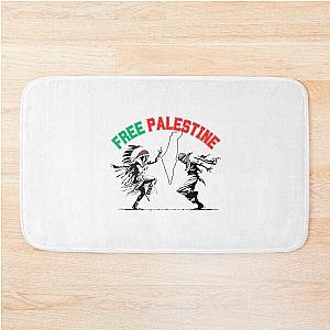 Free Palestina Dance of The original owners of the land Bath Mat