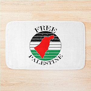 Free Palestine Design To Help And Support Palestinians  Bath Mat