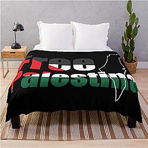 Free Palestina Throw Blanket