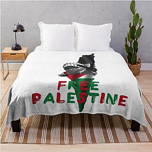 Free Palestine Throw Blanket