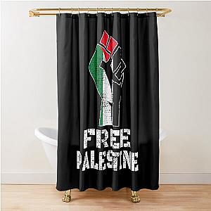 FREE PALESTINE - SUPPORT PALESTINE Shower Curtain