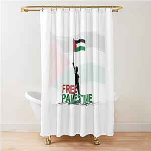 Free Palestine Shower Curtain