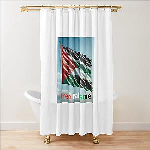 Free Palestine Shower Curtain