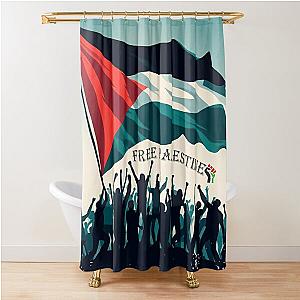 Free Palestine Free Gaza Save Shower Curtain