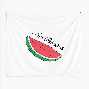 Free Palestine- liberty ,watermelon-  -west bank- free palestina -viva palestina-liberty Tapestry