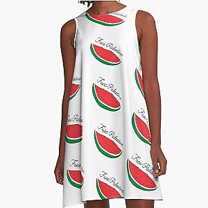 Free Palestine- liberty ,watermelon-  -west bank- free palestina -viva palestina-liberty A-Line Dress