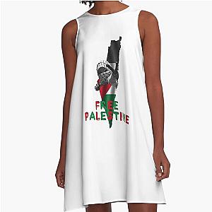 Free Palestine A-Line Dress