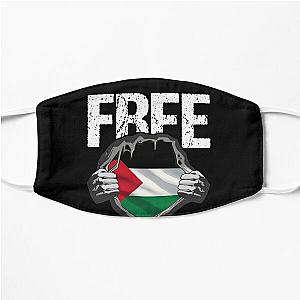 Free Palestine Save Gaza Palestinian Flag Support Flat Mask