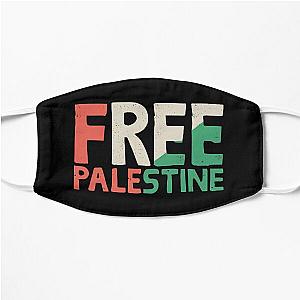 Free Palestine Distorted Flat Mask