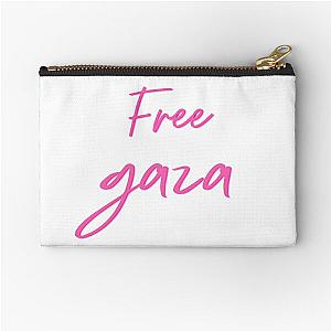 free Gaza- liberty ,watermelon- -west bank- free palestina -viva palestina-liberty Zipper Pouch