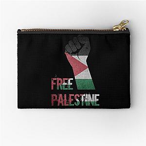 Free Palestina Palestine support falastine palestinian flag Zipper Pouch