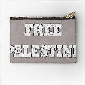 Free palestine stand with palestine  Zipper Pouch