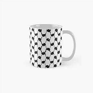 Free Palestine Hatta Kufiya Pattern Traditional Palestinian Keffiyyeh Symbol of Freedom and Resistance Classic Mug