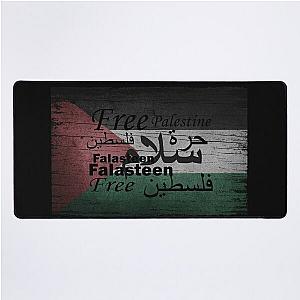 Free Palestina Palestine support falastine palestinian flag Desk Mat