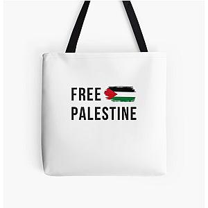 Free Palestine Flag Palestinian Gaza All Over Print Tote Bag