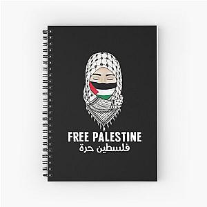 Free Palestine Gaza Palestinian Flag Stand With Falastin Tee T-Shirt Spiral Notebook