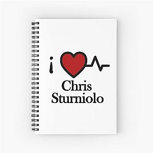 I Love Chris Sturniolo Spiral Notebook