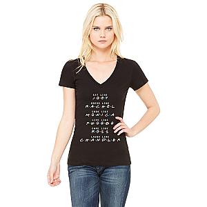 Friends T-Shirts - F.R.I.E.N.D.S Quote Women's V-Neck T-Shirt FRI3012