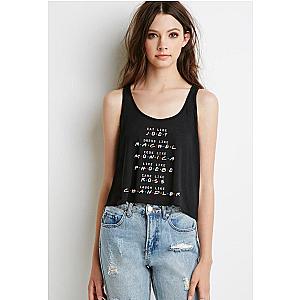 Friends Tank Tops - F.R.I.E.N.D.S Quote Boxy, Cropped Tank Top FRI3012