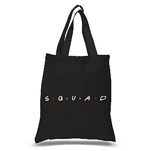 Friends Bags - F.R.I.E.N.D.S Inspired "Squad" 100% Cotton Tote Bag FRI3012