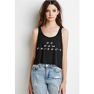 Friends Tank Tops - F.R.I.E.N.D.S "No New Friends" Boxy, Cropped Tank Top FRI3012