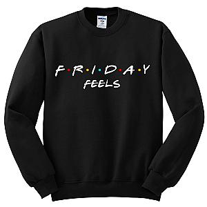 Friends Sweatshirts - F.R.I.E.N.D.S "Friday Feels" Crewneck Sweatshirt FRI3012