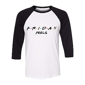 Friends Sweatshirts - F.R.I.E.N.D.S "Friday Feels" Baseball Tee FRI3012