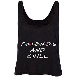 Friends Tank Tops - F.R.I.E.N.D.S "Friends and Chill" Cropped Tank Top FRI3012