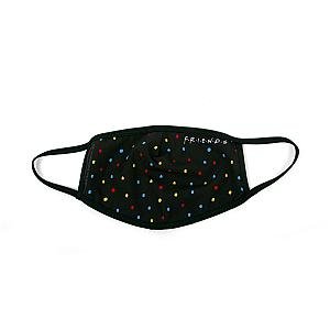 Friends Face Masks - Dots Face Mask Black FRI3012