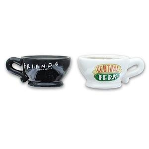 Friends Mugs - Black and White Central Perk Ceramic Salt and Pepper Shakers FRI3012