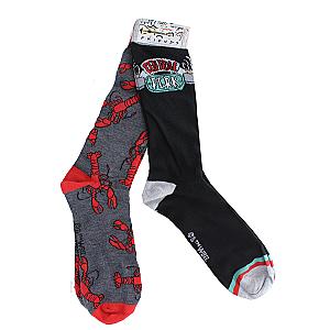 Friends Socks -  Lobster &amp; Central Perk Unisex Novelty Crew Socks FRI3012